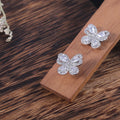 Girl Copper Spot Drill Butterfly Earrings - Norellé