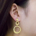 Luxury Gold-plated Earrings Women's Exaggerated Long - Norellé