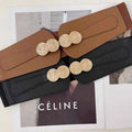 Elastic Wide Waist Closure Women Belt