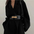 Elastic Wide Waist Closure Women Belt