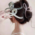 Elegant Jelly Color Bow Hair Claw