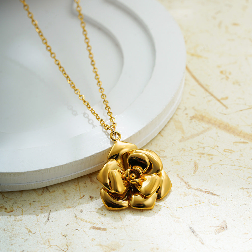 Elegant Necklace Rose Flower Light Luxury - electronic accessories