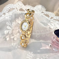 Elegant Oval Vintage High-Appeal Ladies Quartz Watch - WHITE