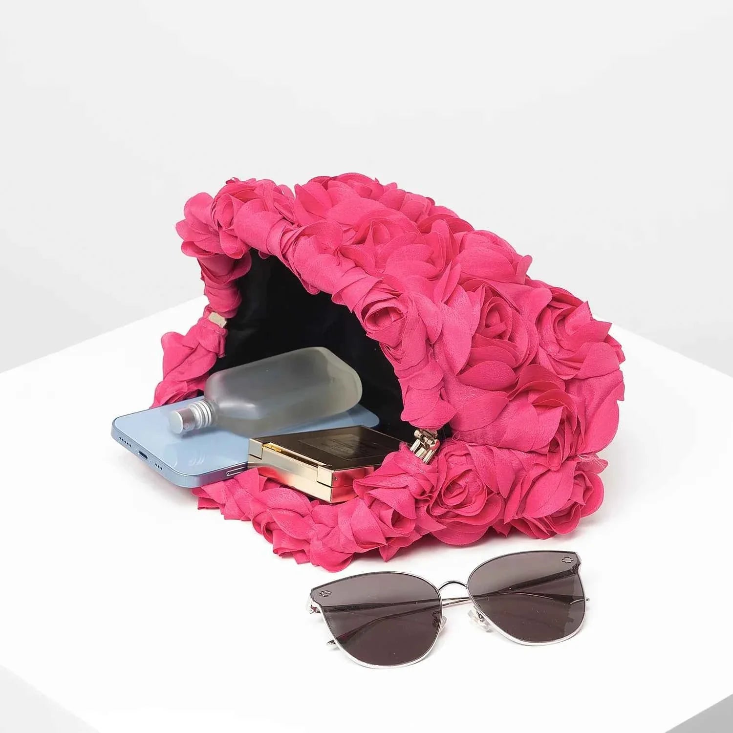 Elegant Rose Clutch Bag