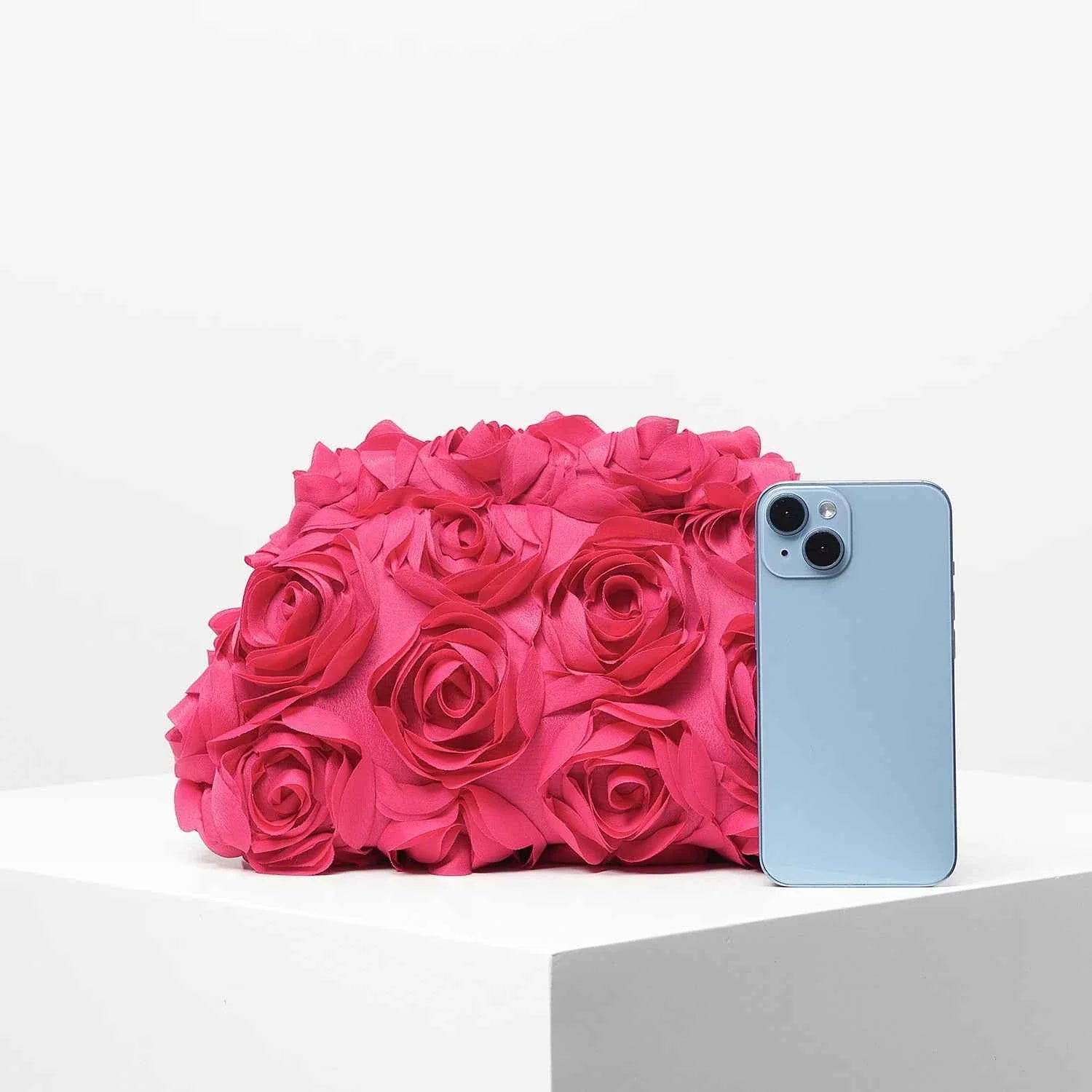 Elegant Rose Clutch Bag
