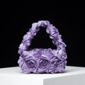 Elegant Rose Handbag - Lavender