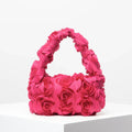 Elegant Rose Handbag - Red
