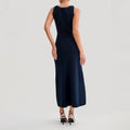 Elegant Single Breasted Dress Women’s Ribbed Knit Tank