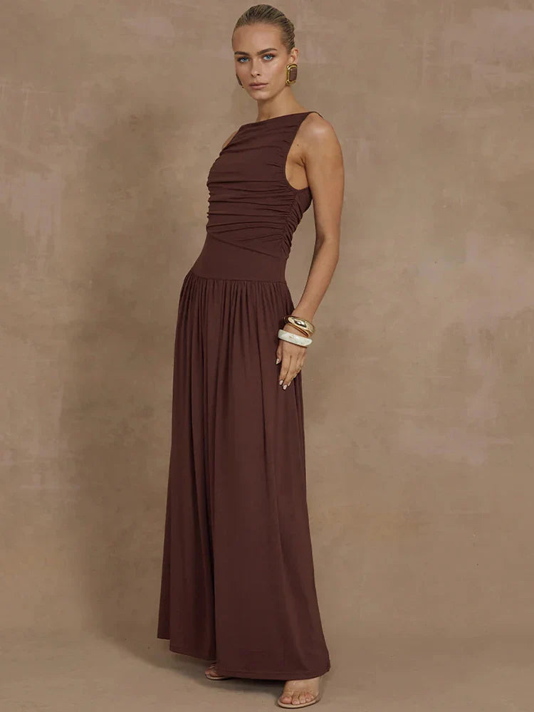 Elegant Sleeveless Maxi Dress For Women