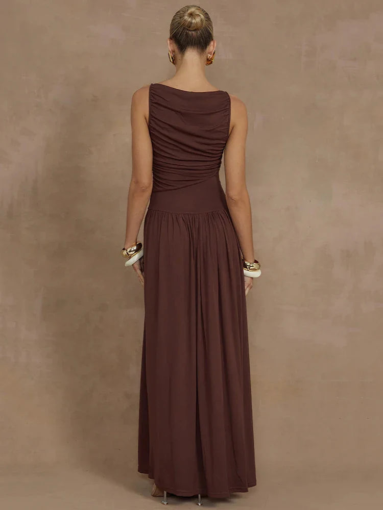 Elegant Sleeveless Maxi Dress For Women