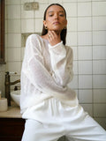 Elegant Sweater Women - Ivory / L