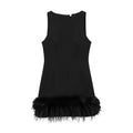 Elegant Women Feathers Mini Dress - S / Black-K799 - Other