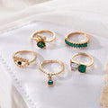 Emerald Diamond-studded Ring Suit Women - MY2840 - electronic accessories