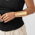 Exaggerate Punk Gold Silver Color Metal Cuff Bangles