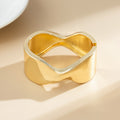Exaggerated Glossy Square Notched Irregular Bracelet - 04 Gold 2392 / Specifications - electronic accessories