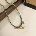 All-matching New Beaded Clavicle Women's Twin Necklace Sweater Chain - Norellé