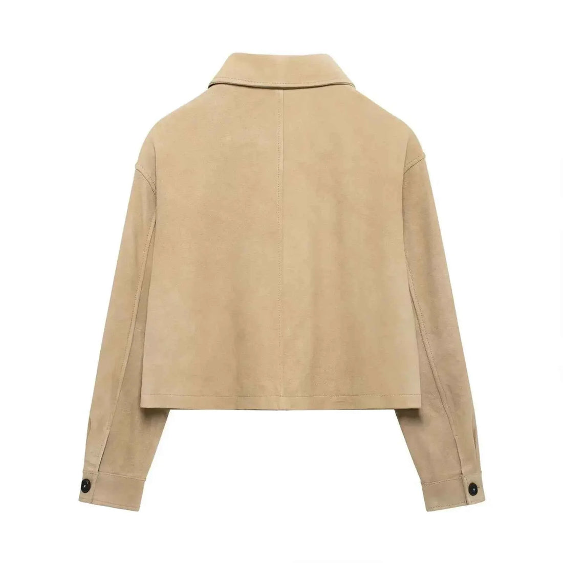 Fall Short Leather Velvet Jacket Women's