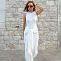 Fashion Bandage Maxi Dress Women
