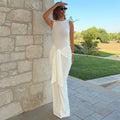 Fashion Bandage Maxi Dress Women - WHITE / S
