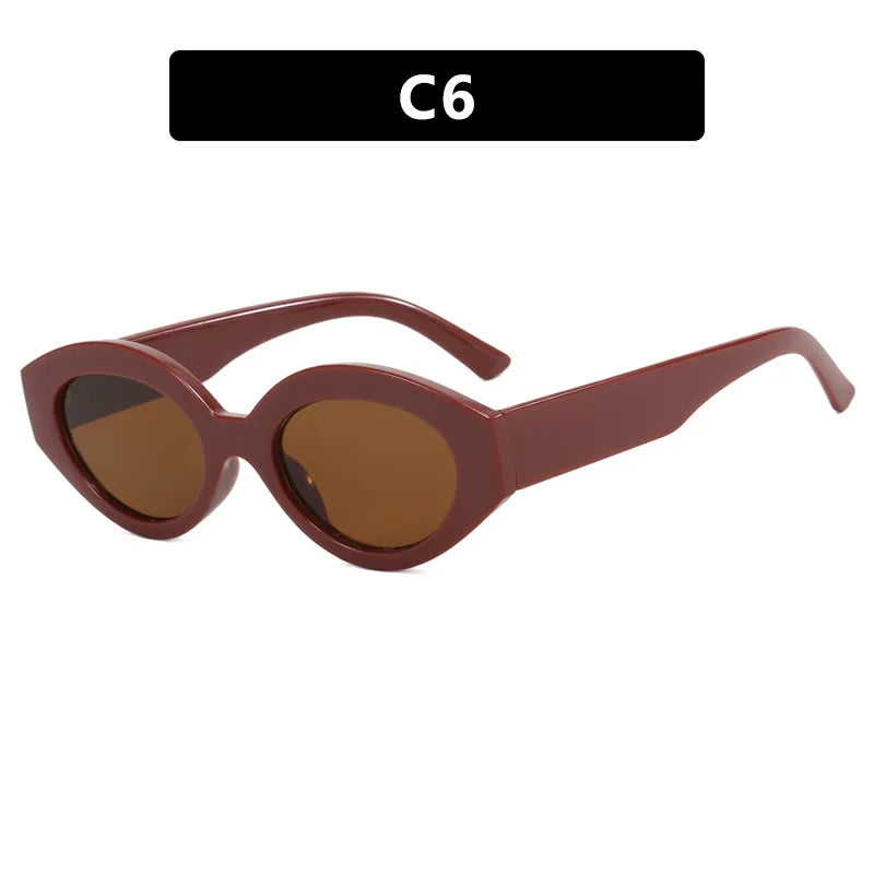 Fashion Cat Eye Sunglasses Women - C6 / As Picture