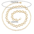 Fashion Circle Metal Waist Chain Belt