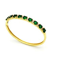 Fashion Color Zircon Bracelet Niche Female - Green - electronic accessories