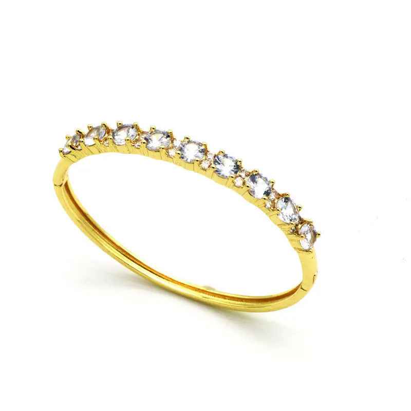 Fashion Color Zircon Bracelet Niche Female - White - electronic accessories