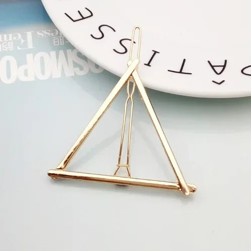 Fashion Geometric Mental Hairpins - P1-Gold