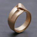 Fashion Handmade Brushed Ring Simple All-match - Opening Adjustable - electronic accessories