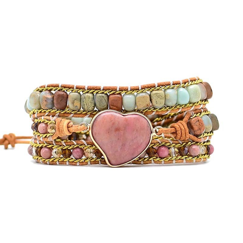 Fashion Irregular Heart Multi-layer Winding Bracelet - Picture Color - electronic accessories