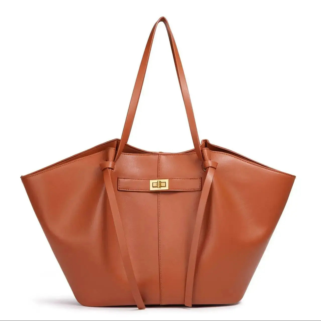 Fashion Large Capacity Bag Pu Leather - brown