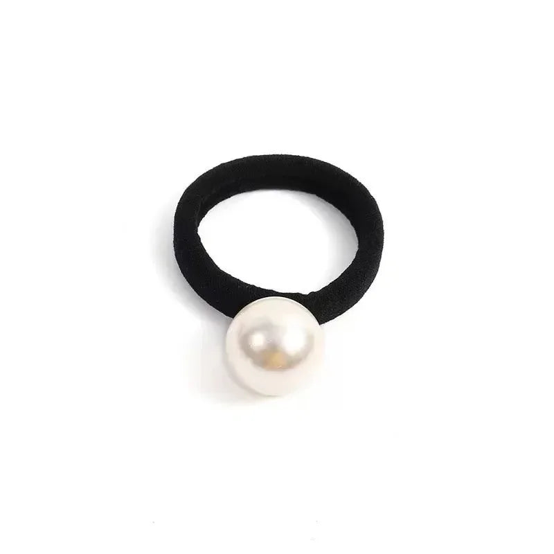 Fashion Large Pearl Hair Ties - No.1
