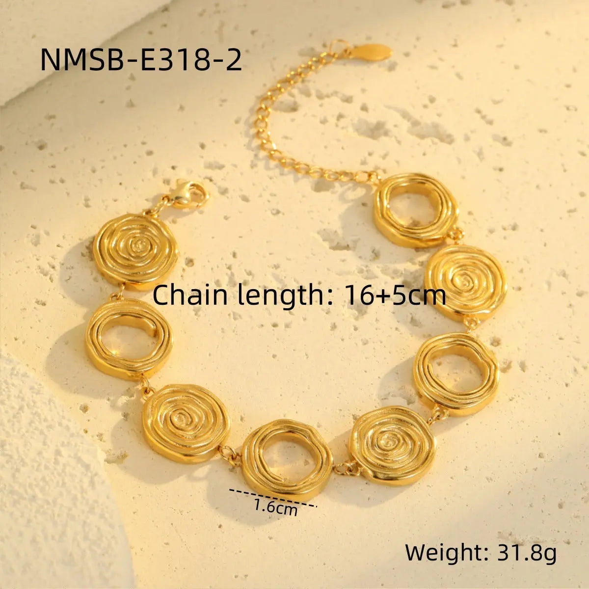 Fashion Necklace Bracelet & Suit - NMSBE3182 / 18K - electronic accessories