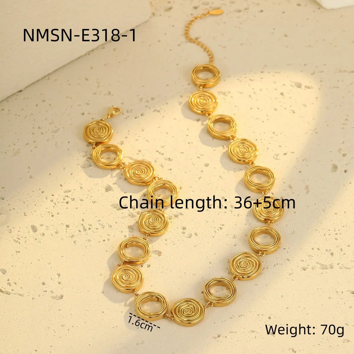 Fashion Necklace Bracelet & Suit - NMSNE3181 / 18K - electronic accessories