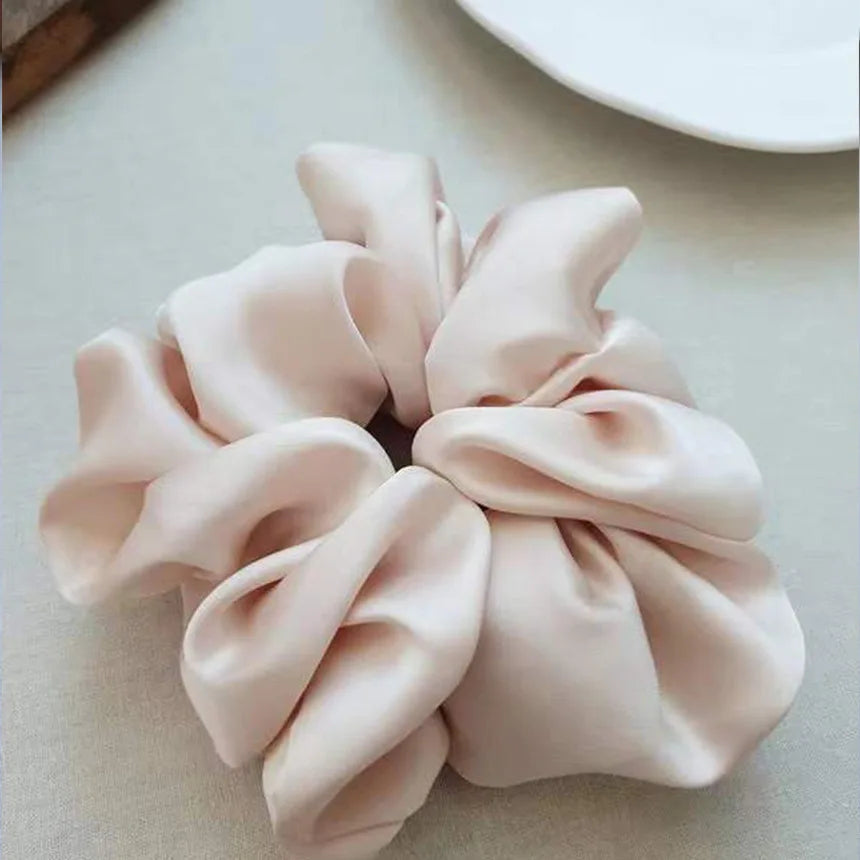 Fashion Oversized Silk Scrunchies for Women - 15
