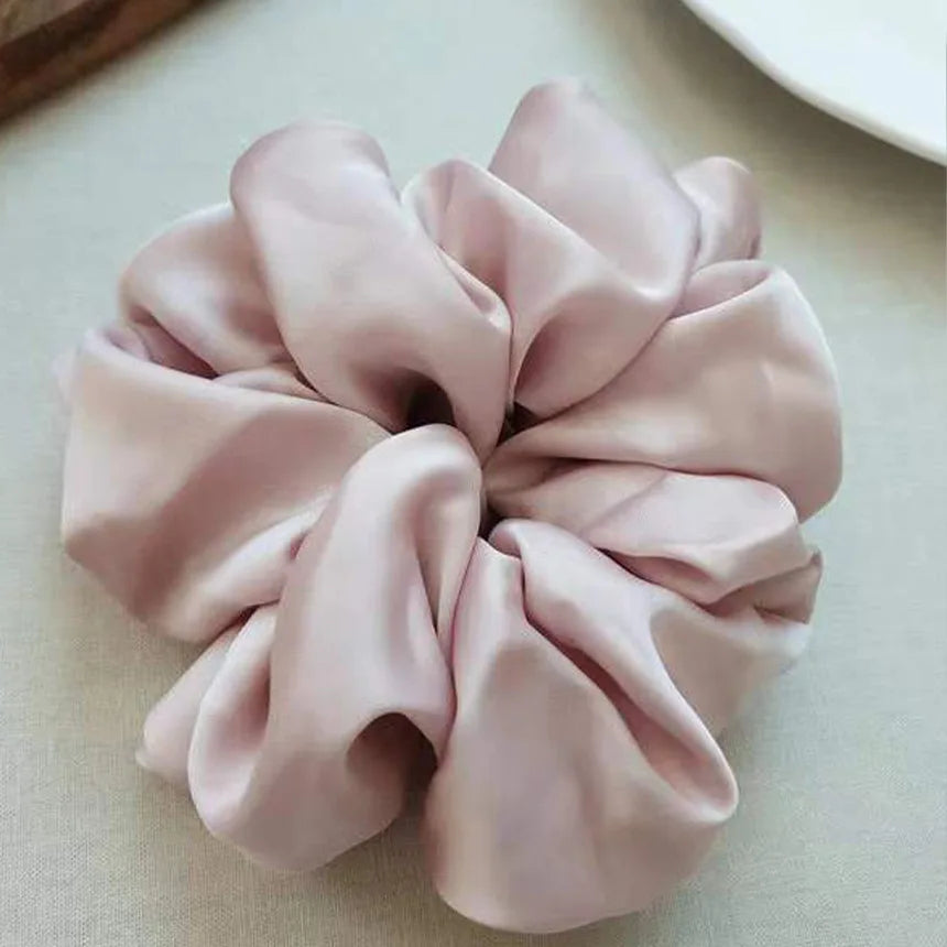Fashion Oversized Silk Scrunchies for Women - 16