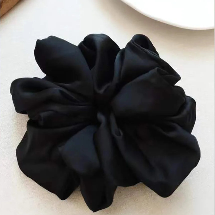 Fashion Oversized Silk Scrunchies for Women - 18