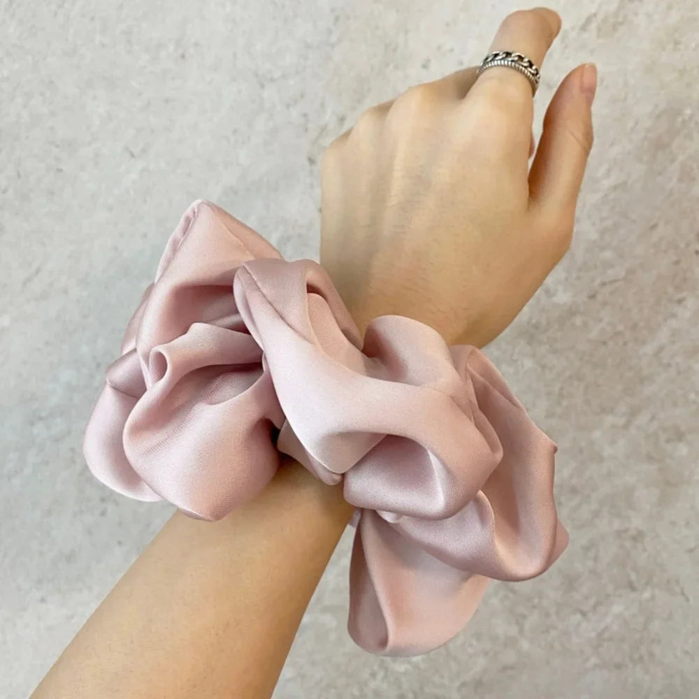 Fashion Oversized Silk Scrunchies for Women