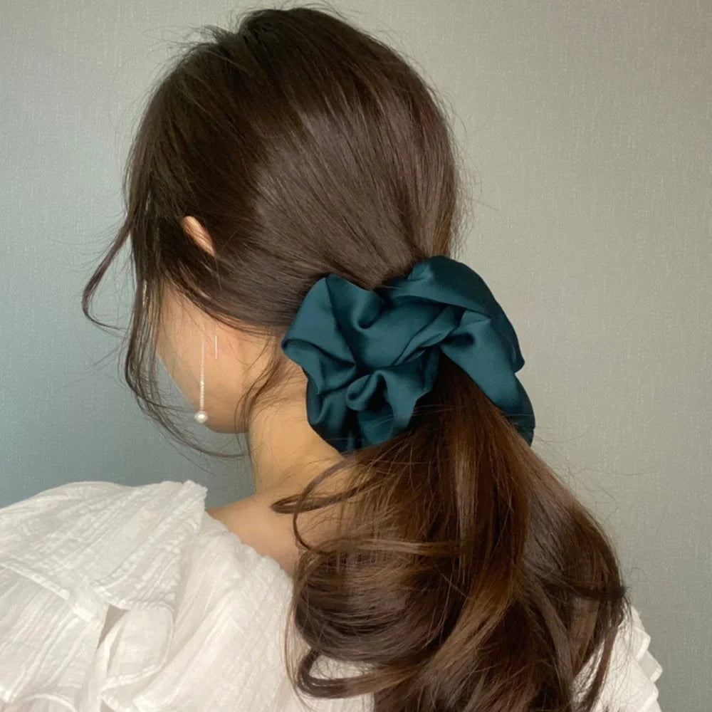 Fashion Oversized Silk Scrunchies for Women