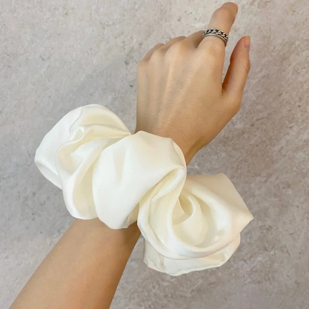 Fashion Oversized Silk Scrunchies for Women