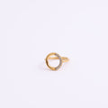 Fashion Round Titanium Steel Electroplated Ring - Gold No 6 A1112 - electronic accessories