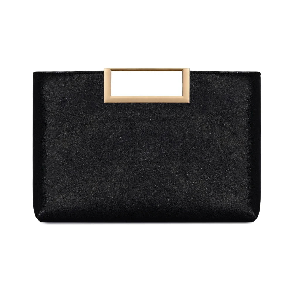 Fashion Shiny Women Clutch Bag - black