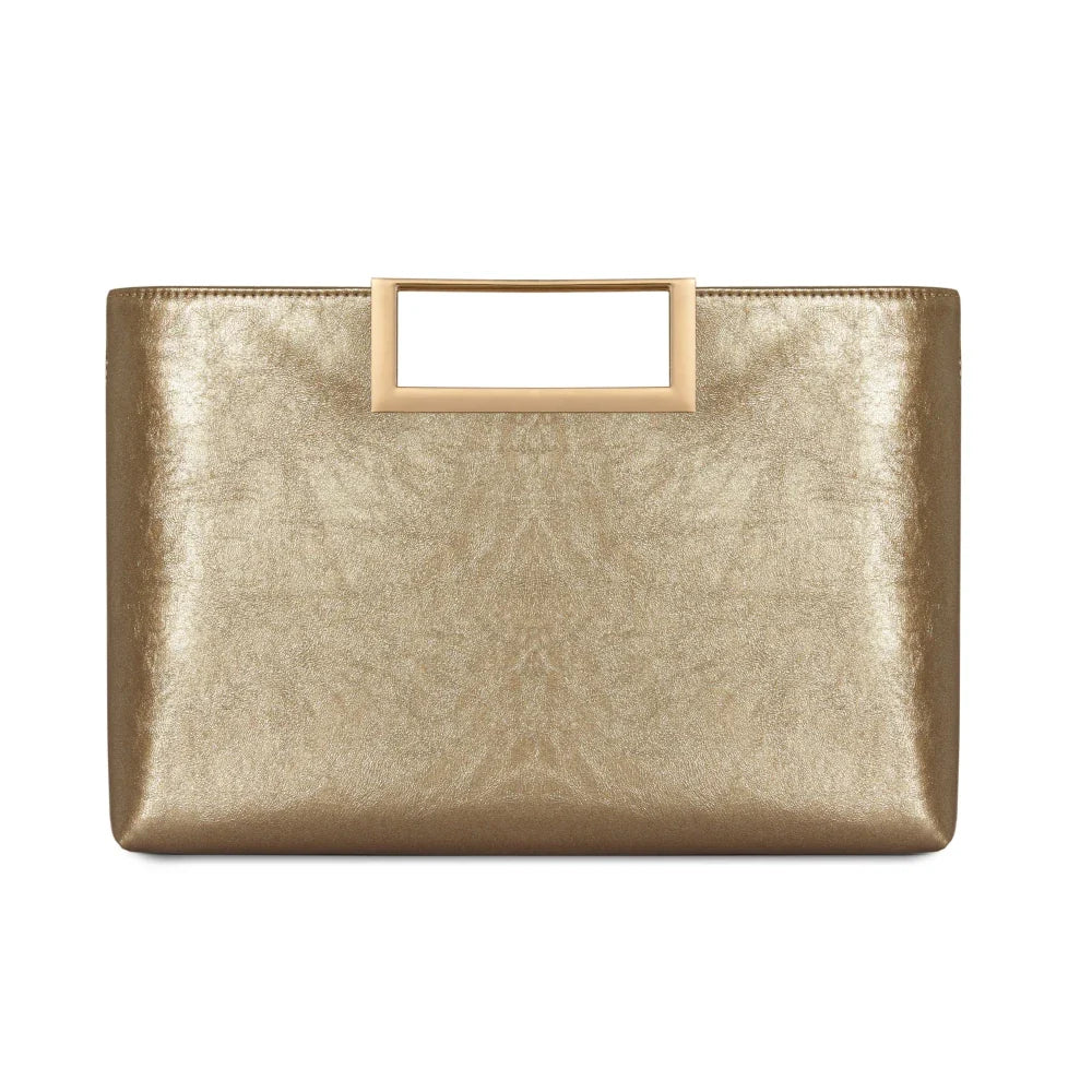 Fashion Shiny Women Clutch Bag - Gold