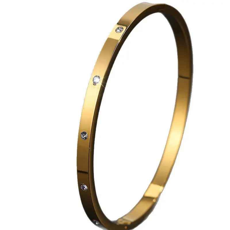 Fashion Simple Rhinestone Non-fading Bracelet - Norellé