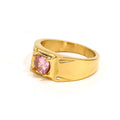 Fashion Simple Square Diamond Unisex Ring - Golden Pink / No 10 - electronic accessories