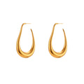 Fashion Simple Stainless Steel Earrings - Gold - electronic accessories