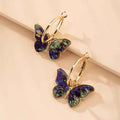 Fashion Simple Women Butterfly Studs - Blue - electronic accessories
