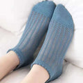 Fashion Solid Color Woman Socks Hollow Out Breathable