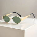 Fashion Sunglasses Women - gold green