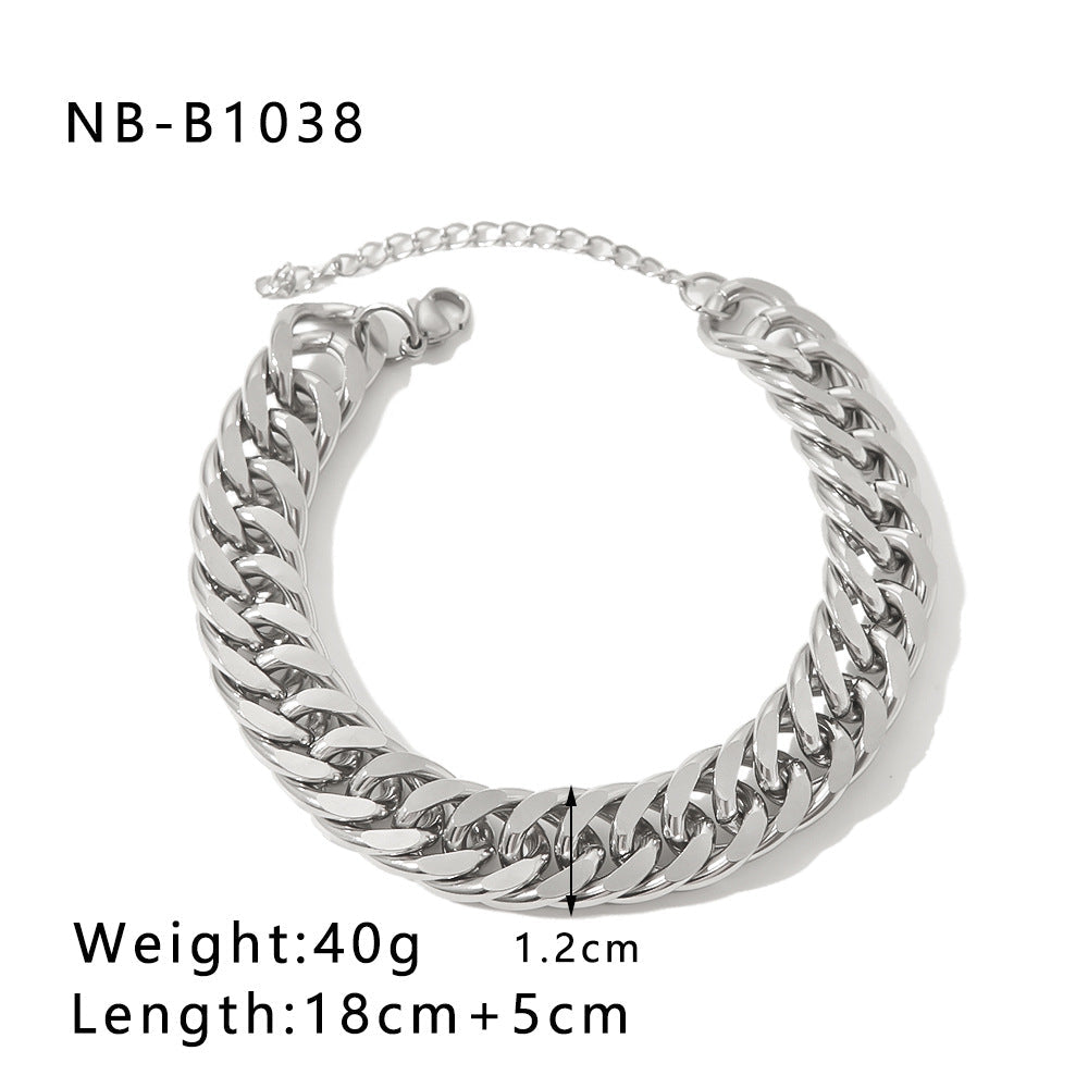 Fashion Unisex Style Retro Double-layer Five-pointed Star Chain - NBB1038 / 18K - electronic accessories